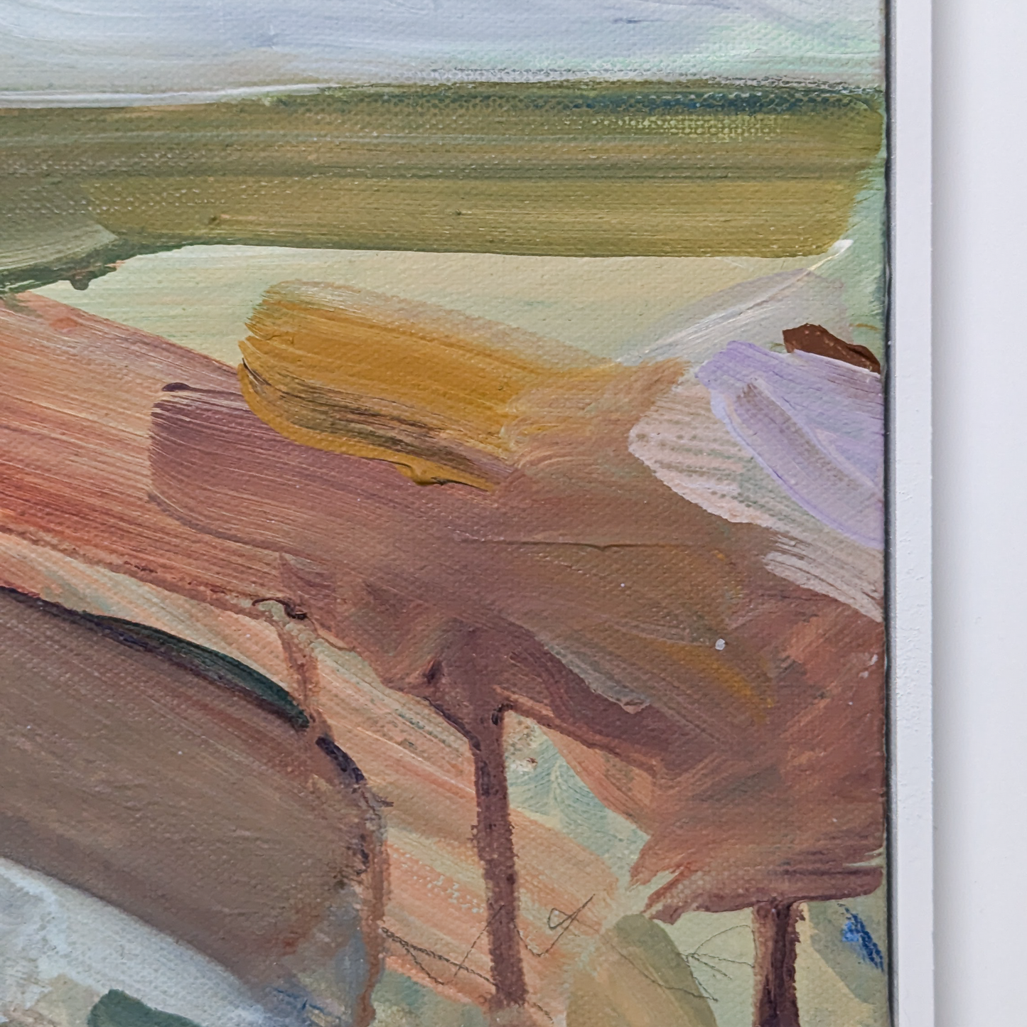 The Beginnings of Spring, Original Painting on Canvas