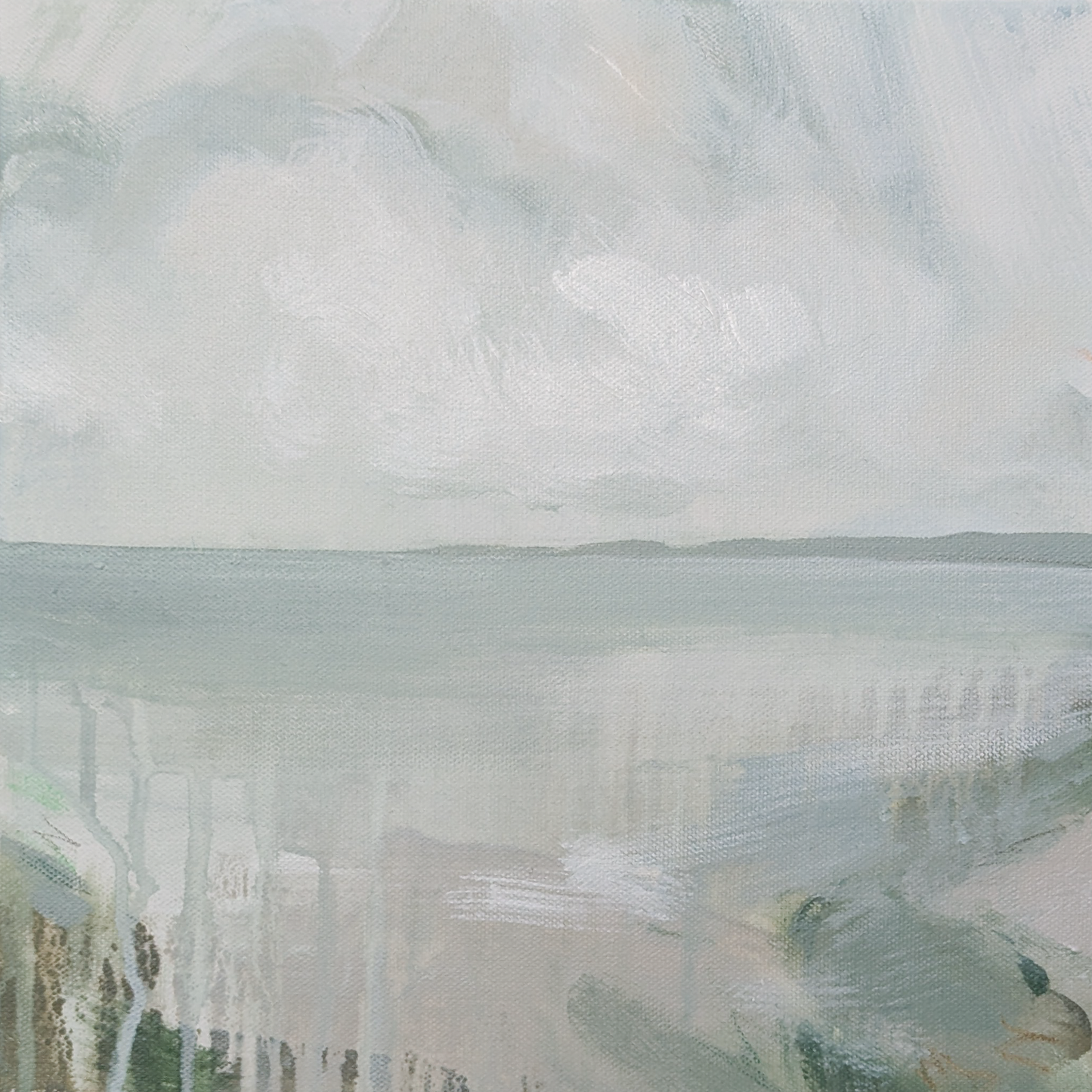 Seaweed Shores II, Original Painting on Canvas