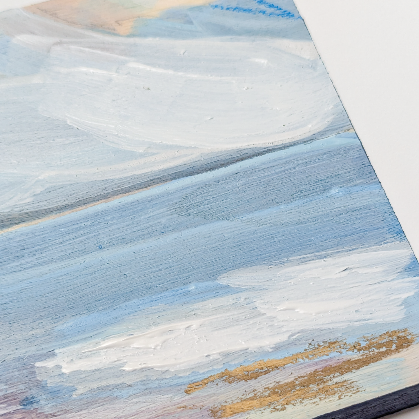 Pastel Shores III, Original Painting on Board