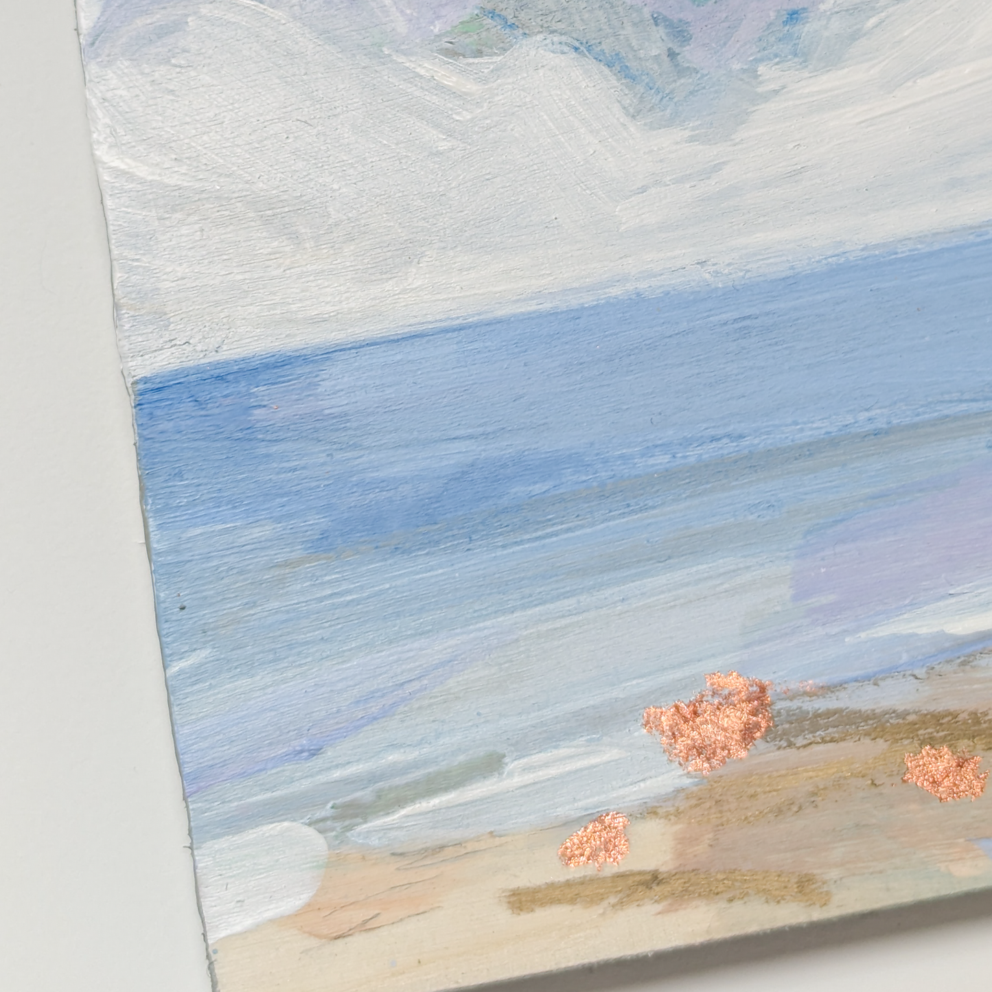 Spring on the Shore I, Original Painting on Board