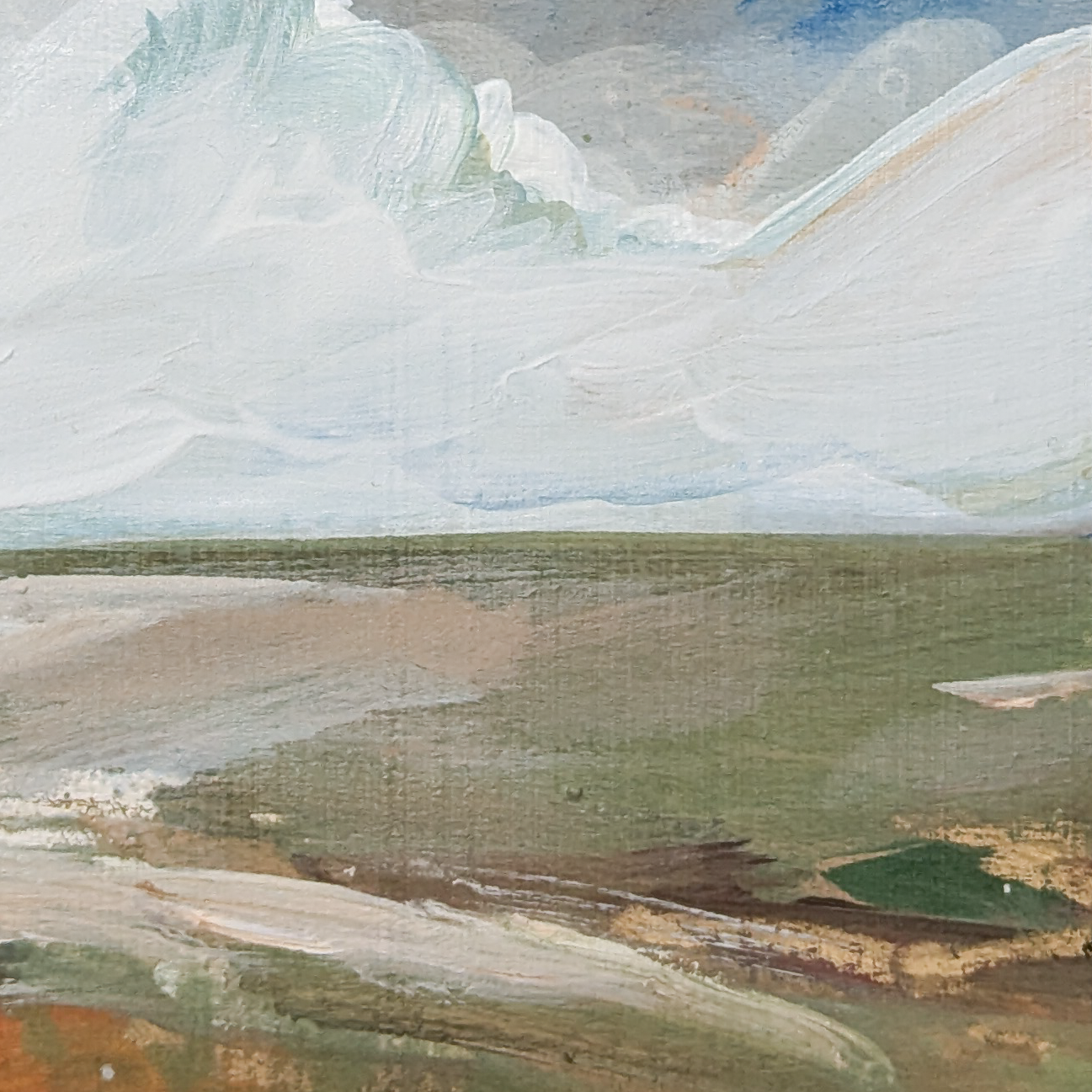 Touching the Earth II, Original Painting on Board