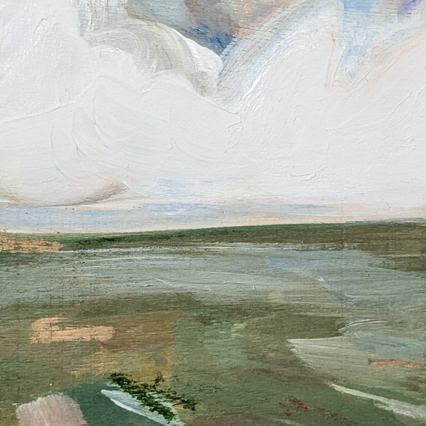 After the Downpour I, Original Painting on Board