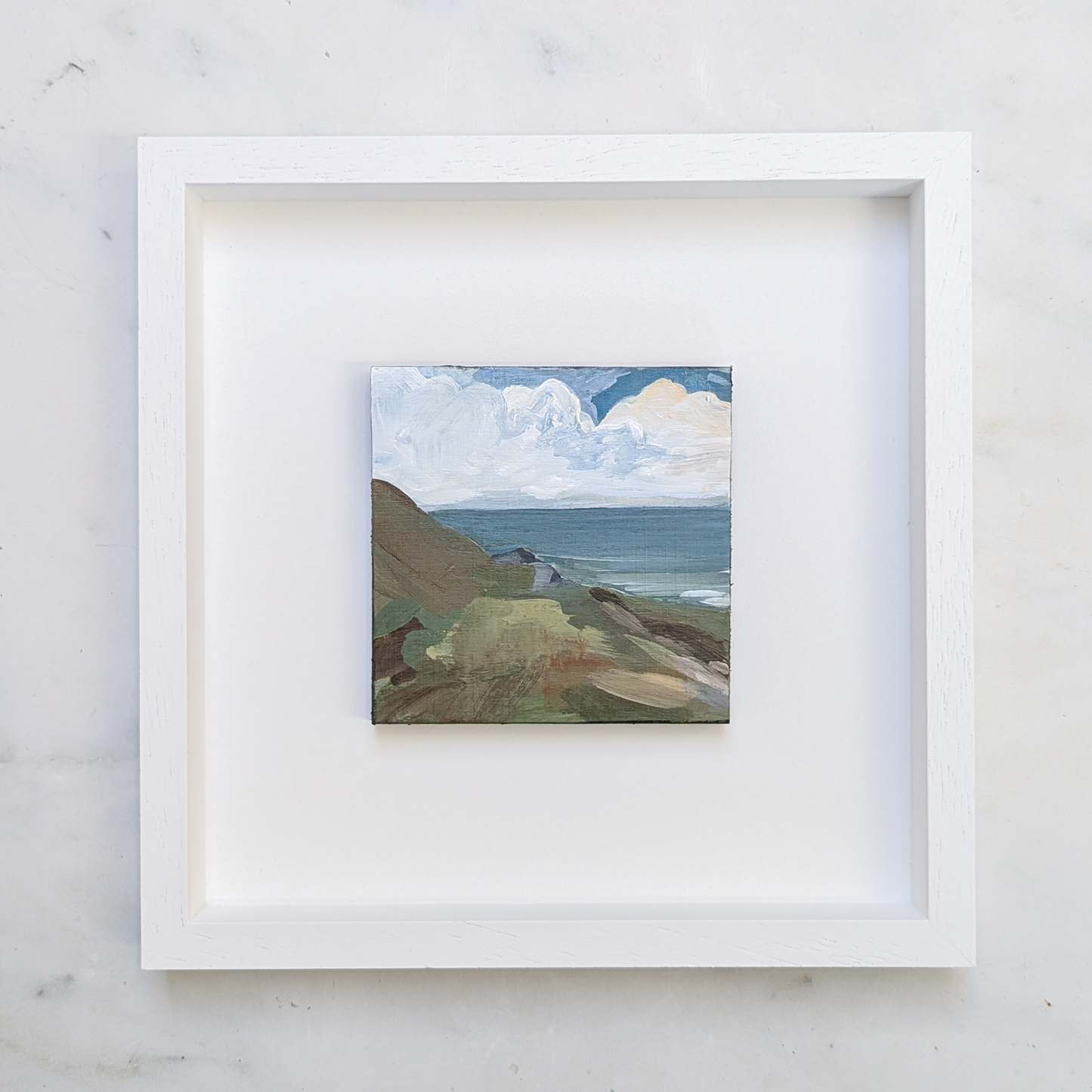 Cliff Walks I, Original Painting on Board