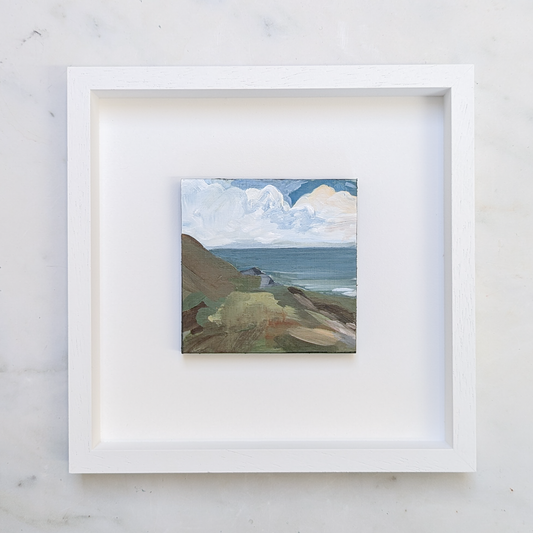 Cliff Walks I, Original Painting on Board
