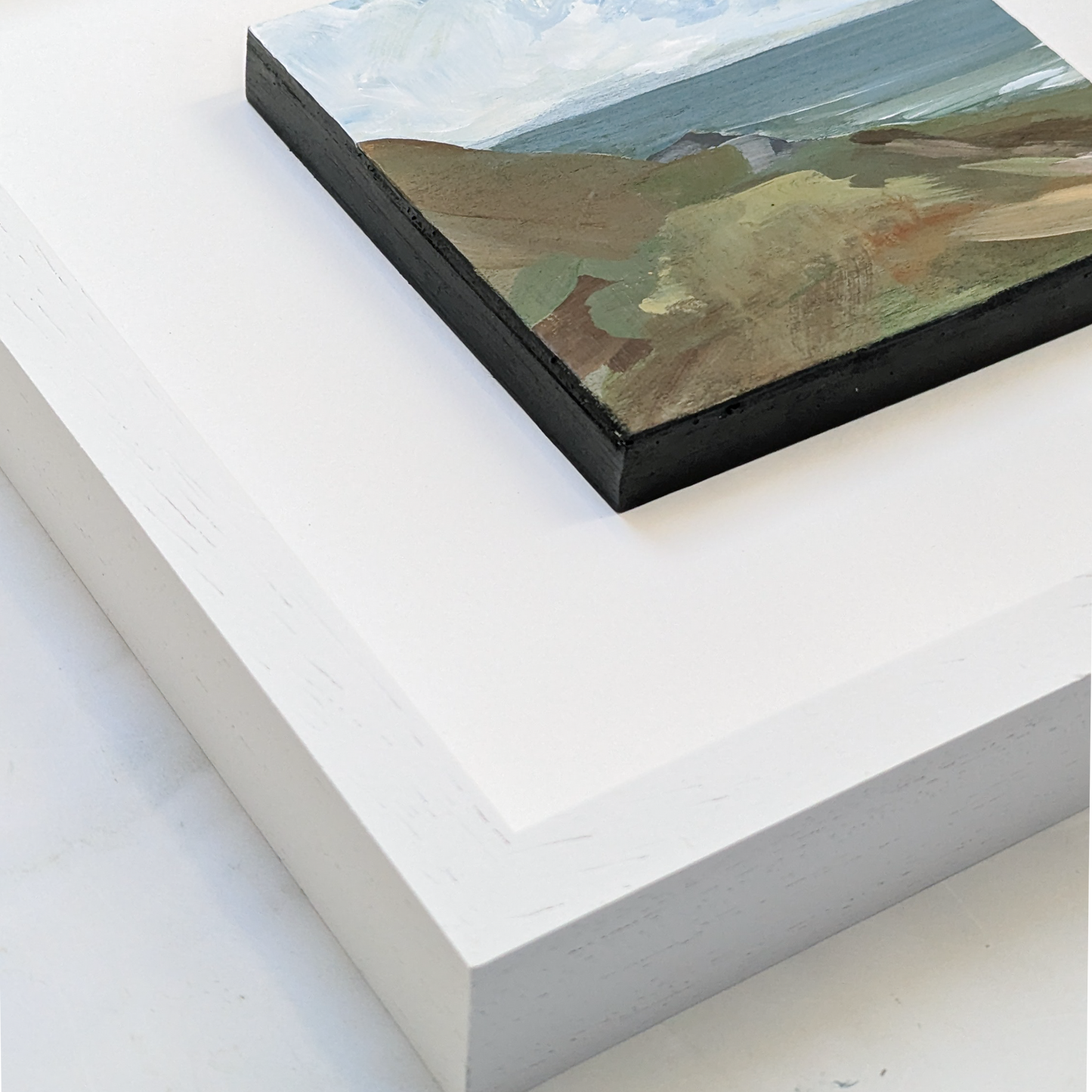 Cliff Walks I, Original Painting on Board