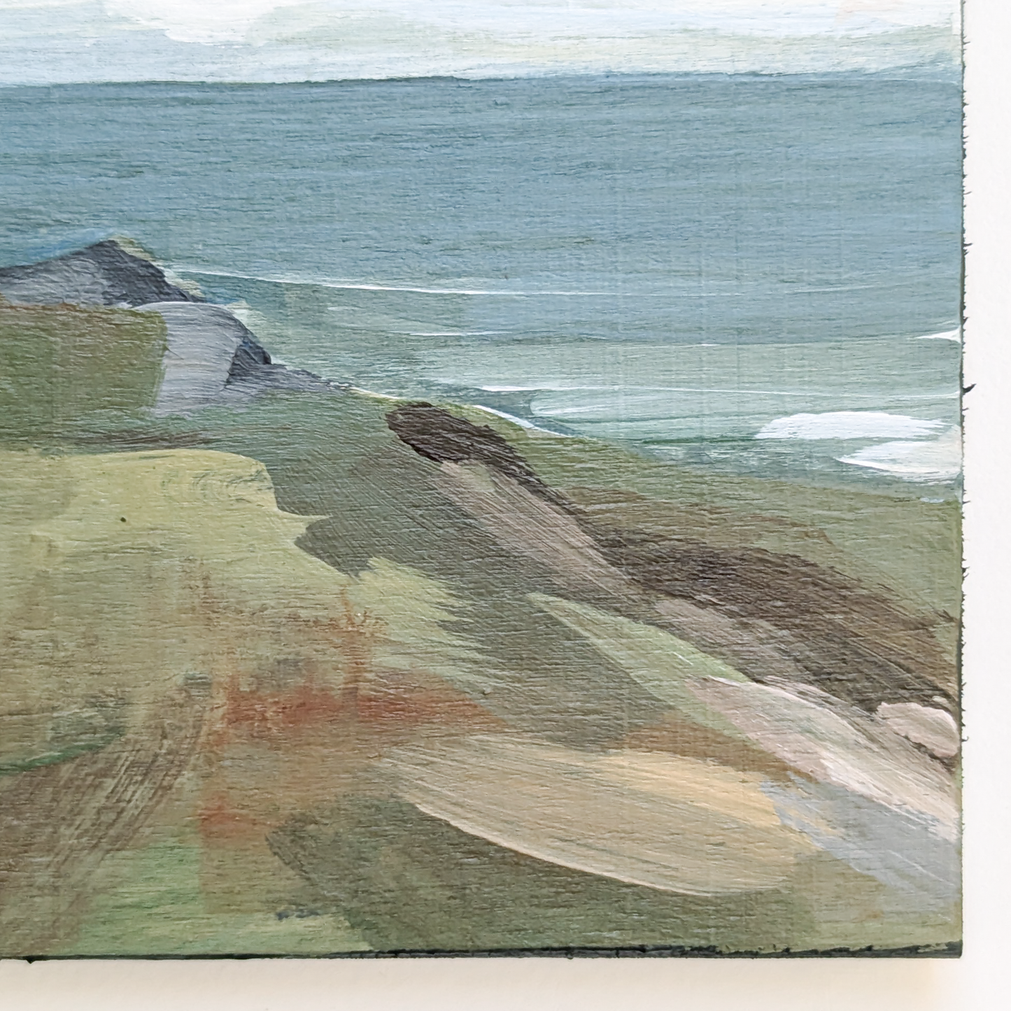 Cliff Walks I, Original Painting on Board