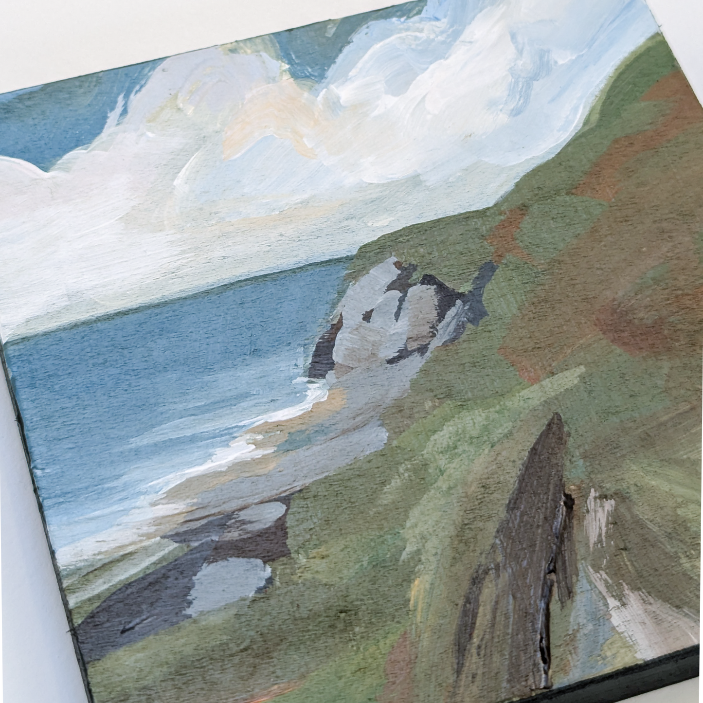 Cliff Walks II, Original Painting on Board