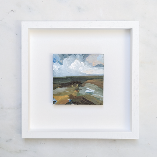 Autumn Has Come to the Fields II, Original Painting on Board