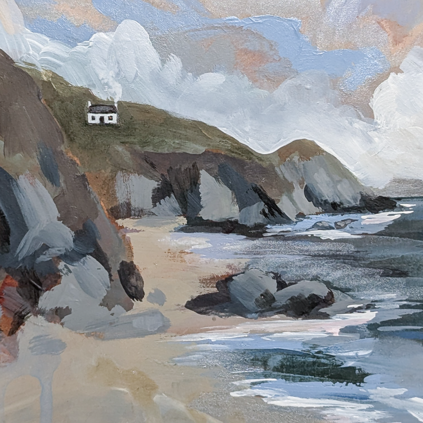 The Cwtch Collection - Cottage I, Original Painting on Board