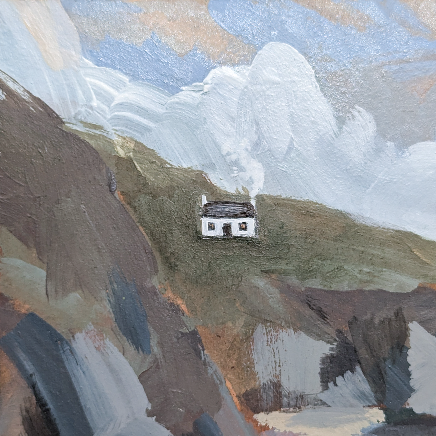 The Cwtch Collection - Cottage I, Original Painting on Board