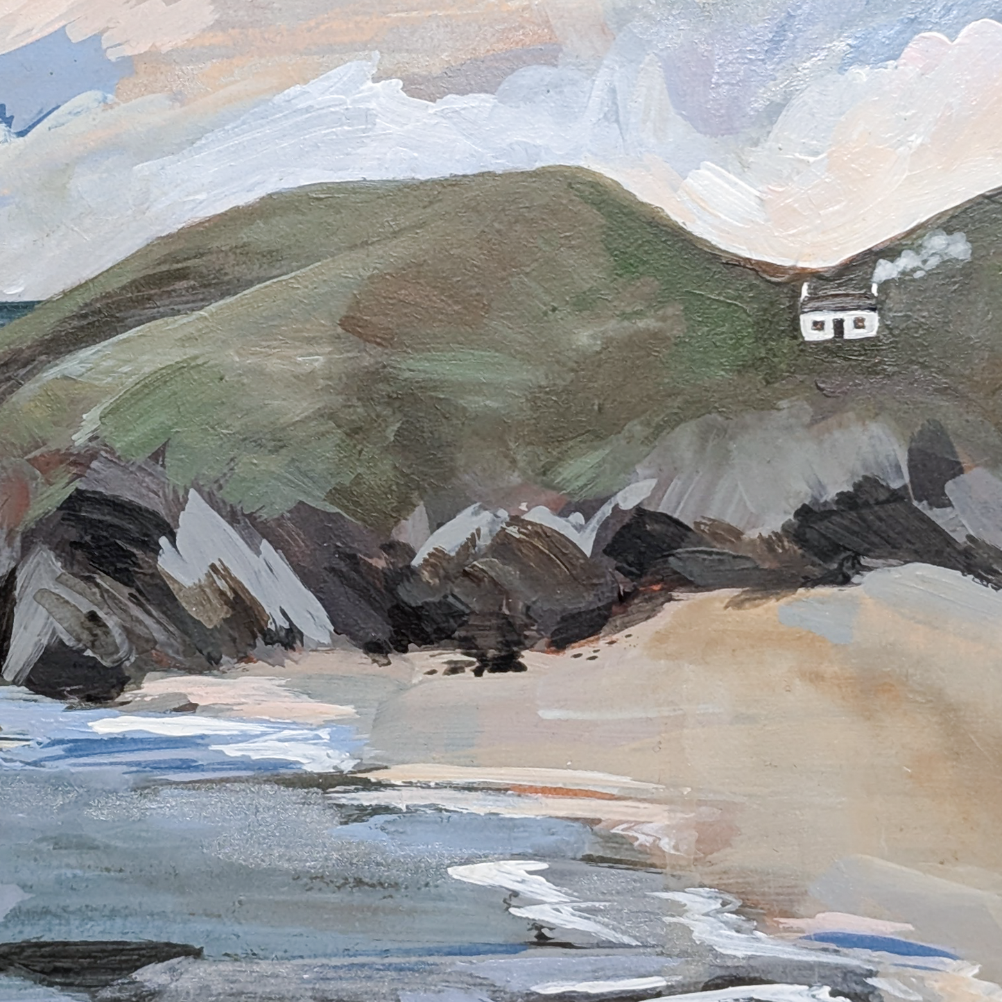 The Cwtch Collection - Cottage II, Original Painting on Board