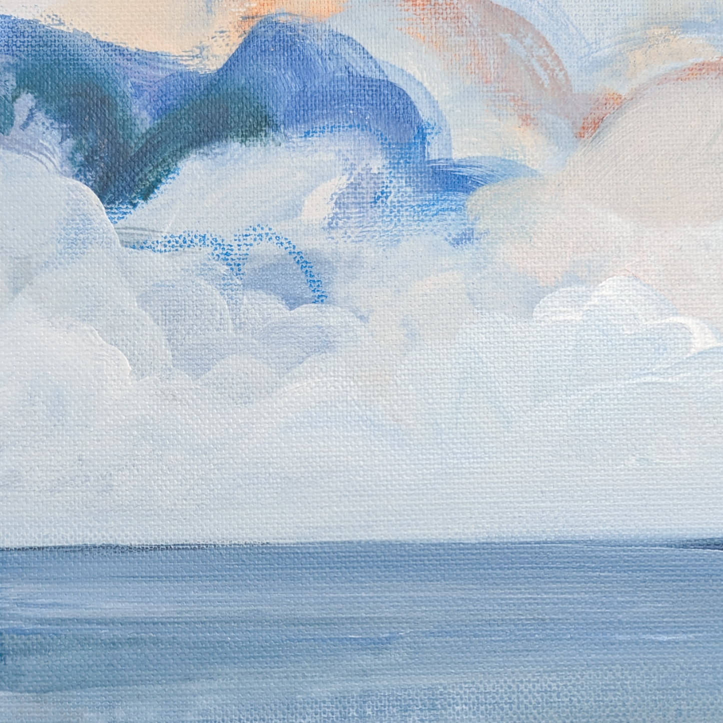 The Shore Has Turned to Glass I, Original Painting on Canvas