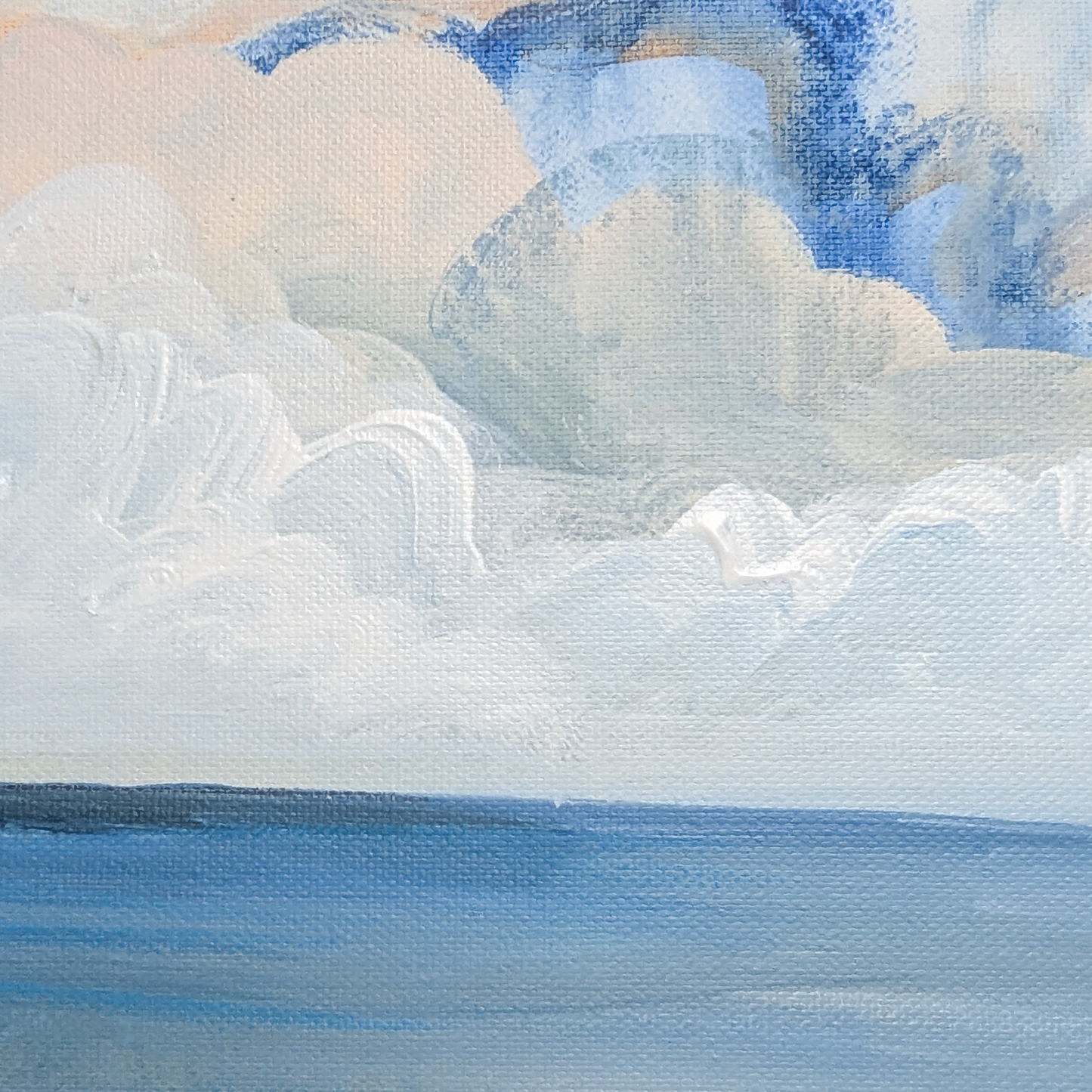 The Shore Has Turned to Glass II, Original Painting on Canvas