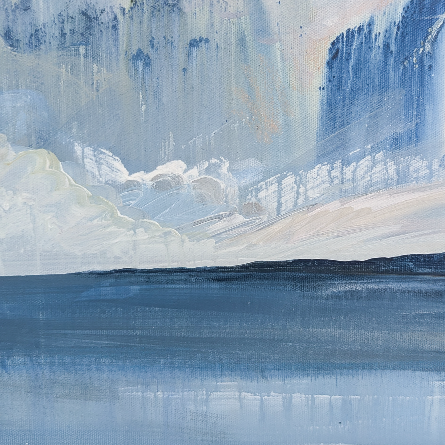A Peaceful Morning, Original Painting on Canvas