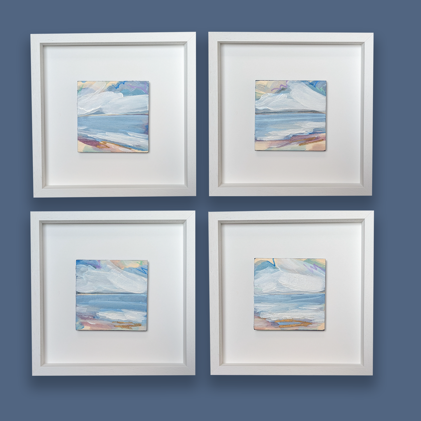 Pastel Shores III, Original Painting on Board