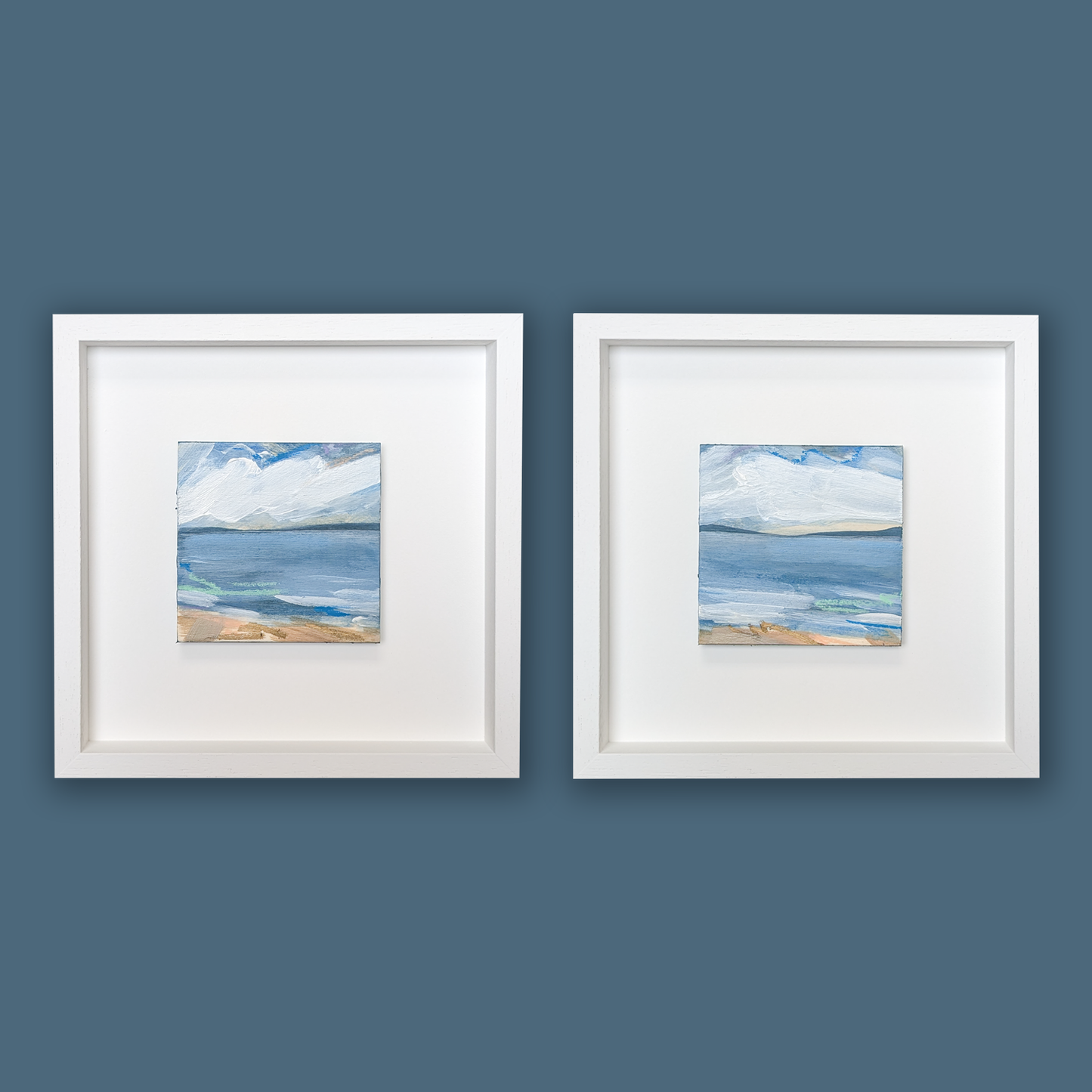 Across the Waves I, Original Painting on Board