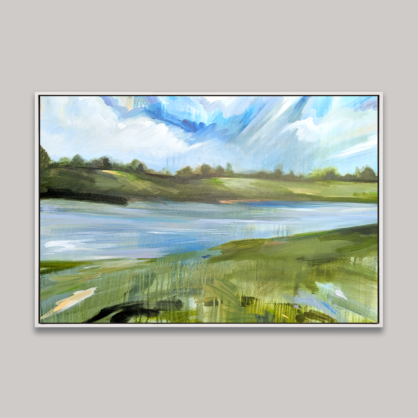 Breathe It All In, Original Painting on Canvas