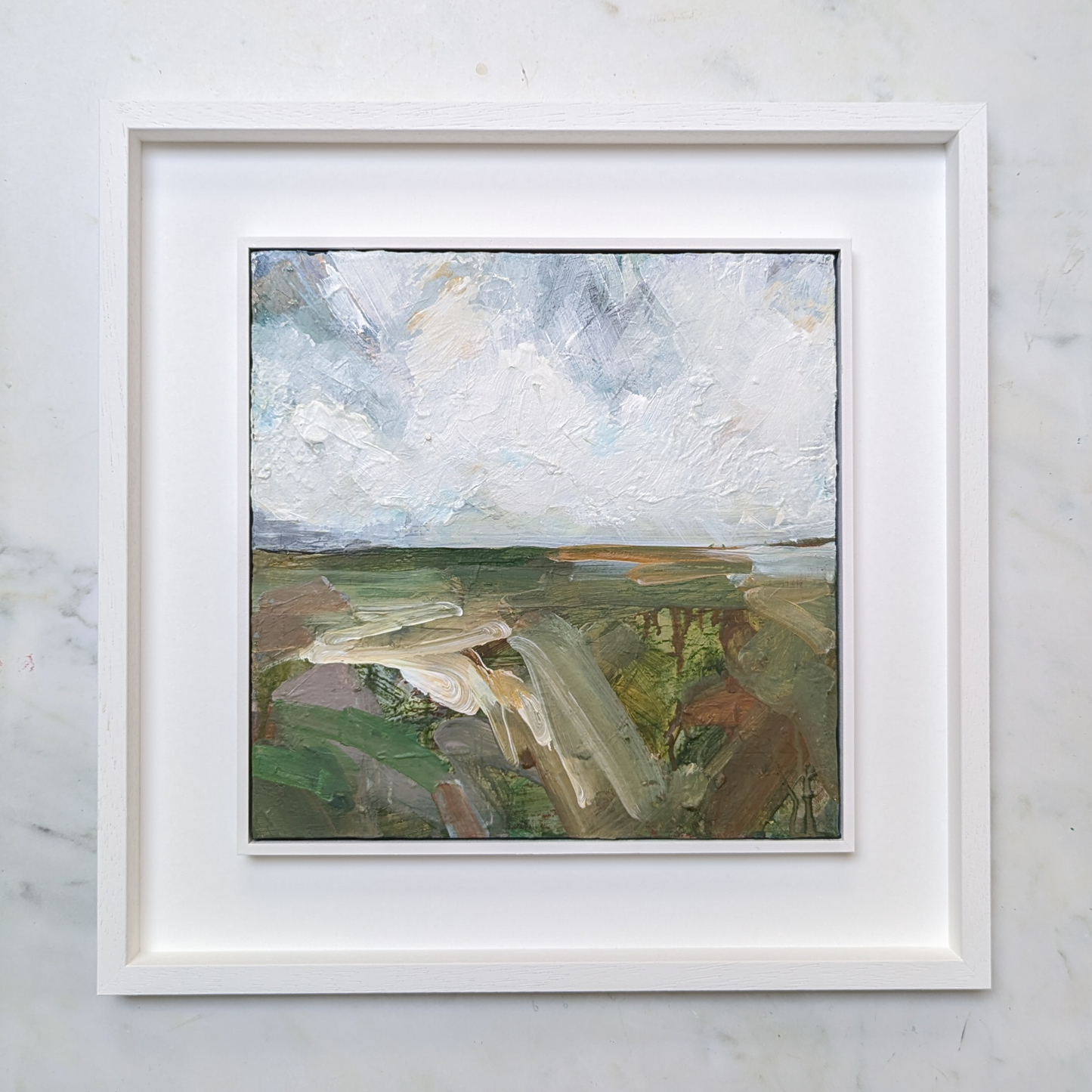 Where the Land Greets the Sea, Original Painting on Canvas