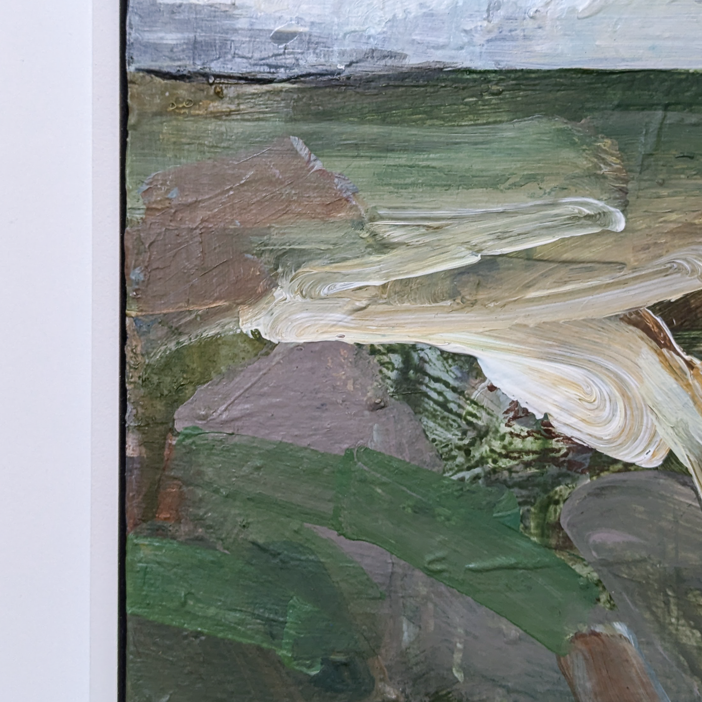 Where the Land Greets the Sea, Original Painting on Canvas