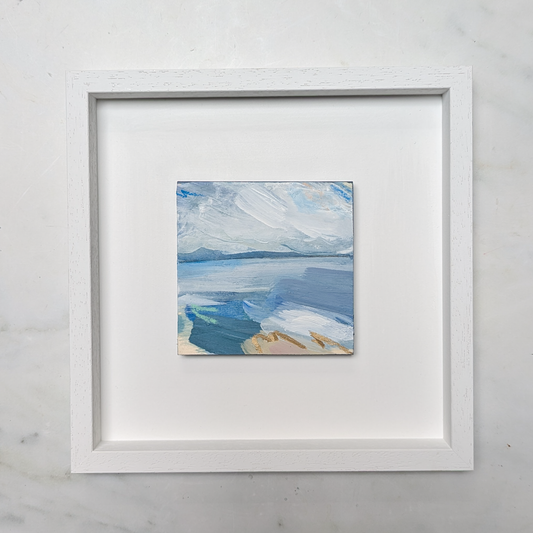 Paddling in the Surf II, Original Painting on Board