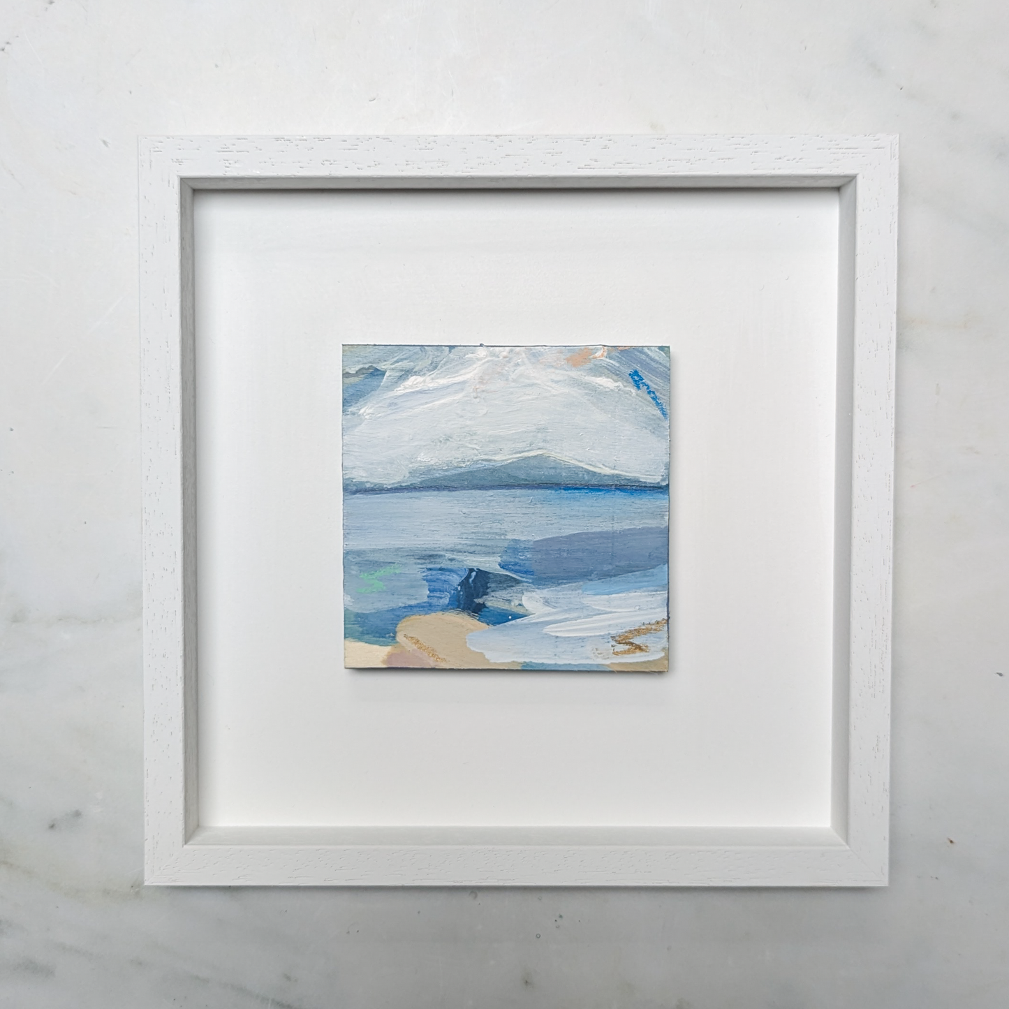 Paddling in the Surf III, Original Painting on Board