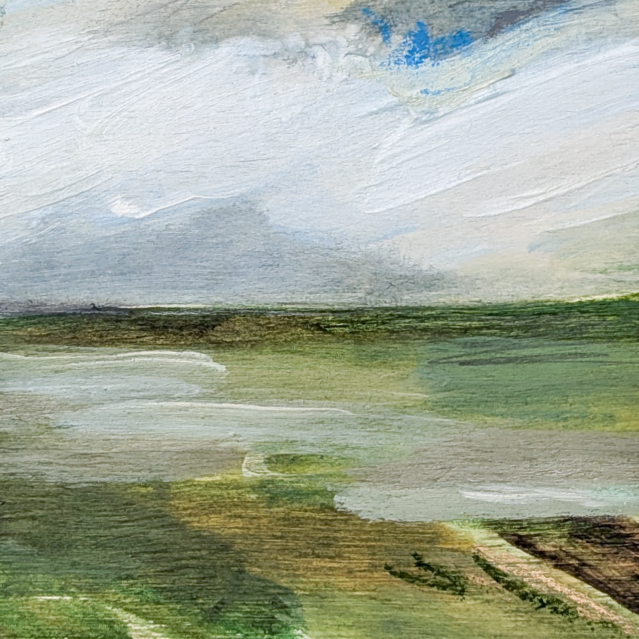 Moody Skies Ahead II, Original Painting on Board