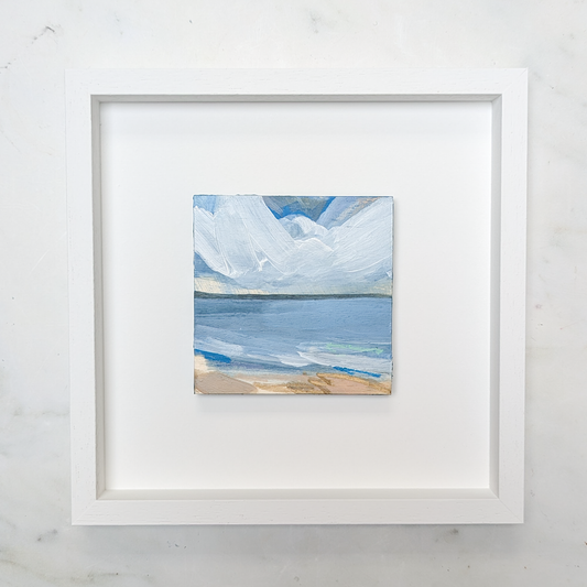 Across the Water I, Original Painting on Board