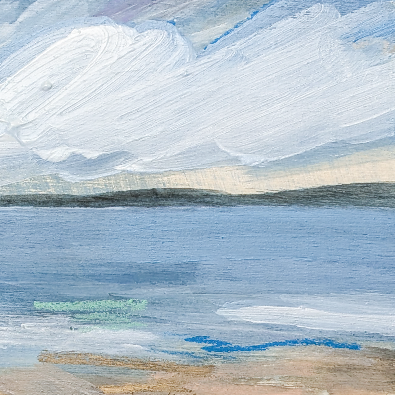 Across the Water II, Original Painting on Board