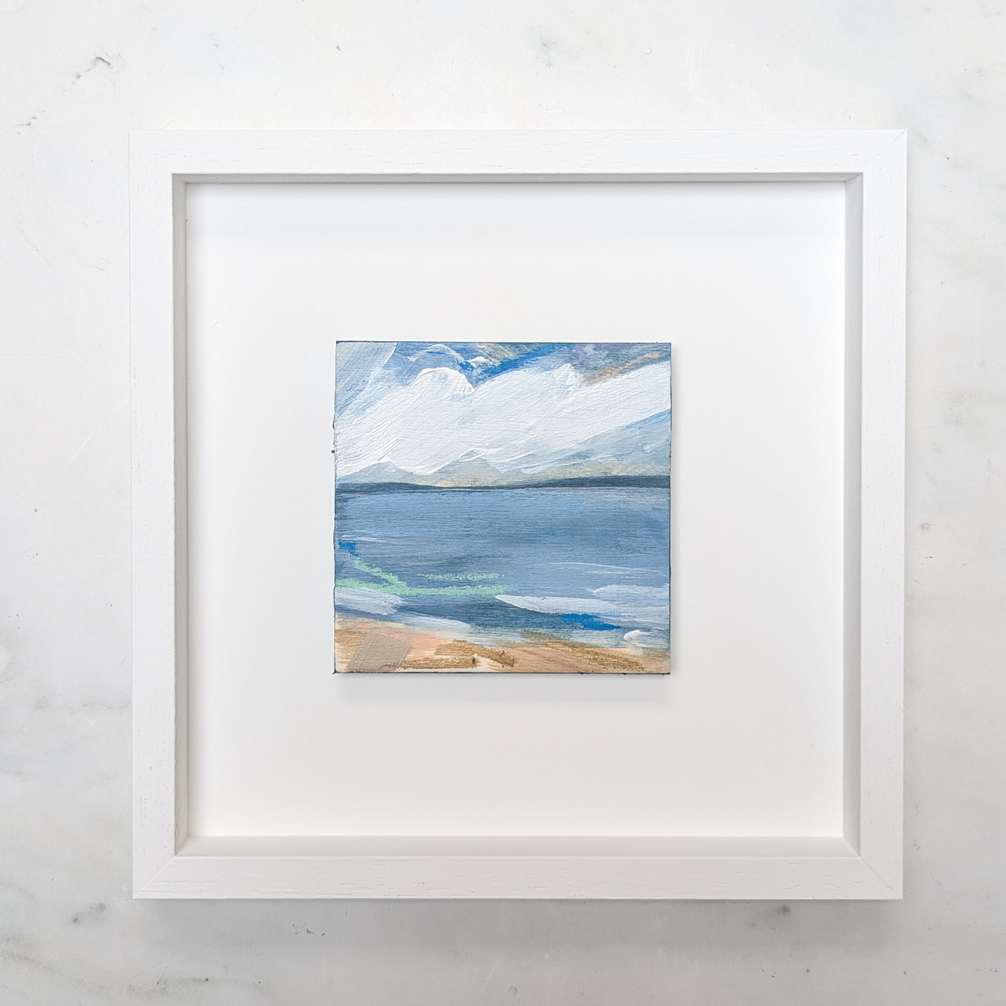 Across the Waves I, Original Painting on Board