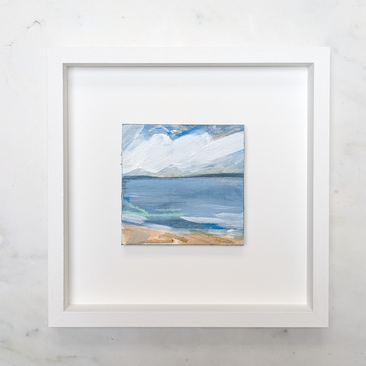 Across the Waves I, Original Painting on Board