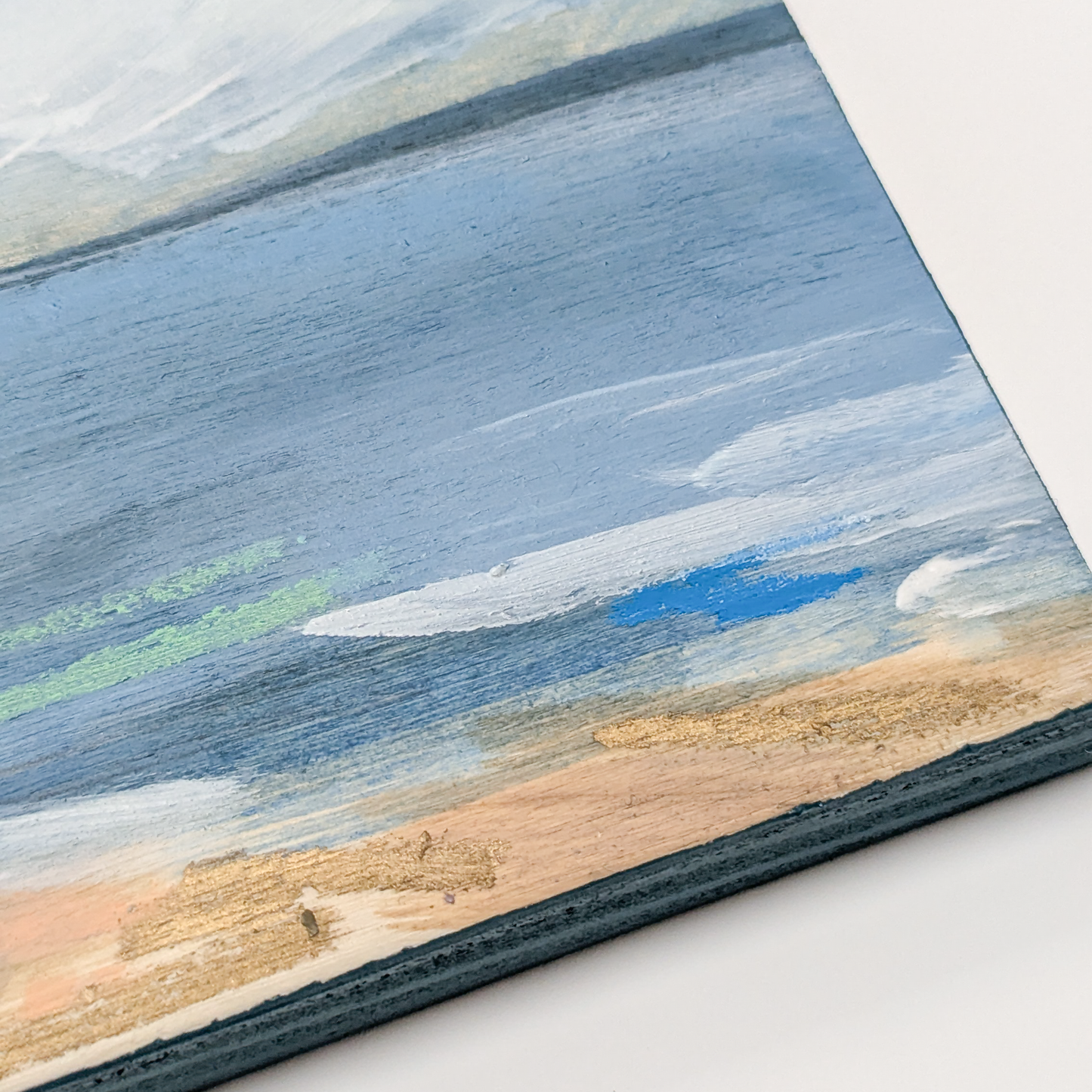 Across the Waves I, Original Painting on Board