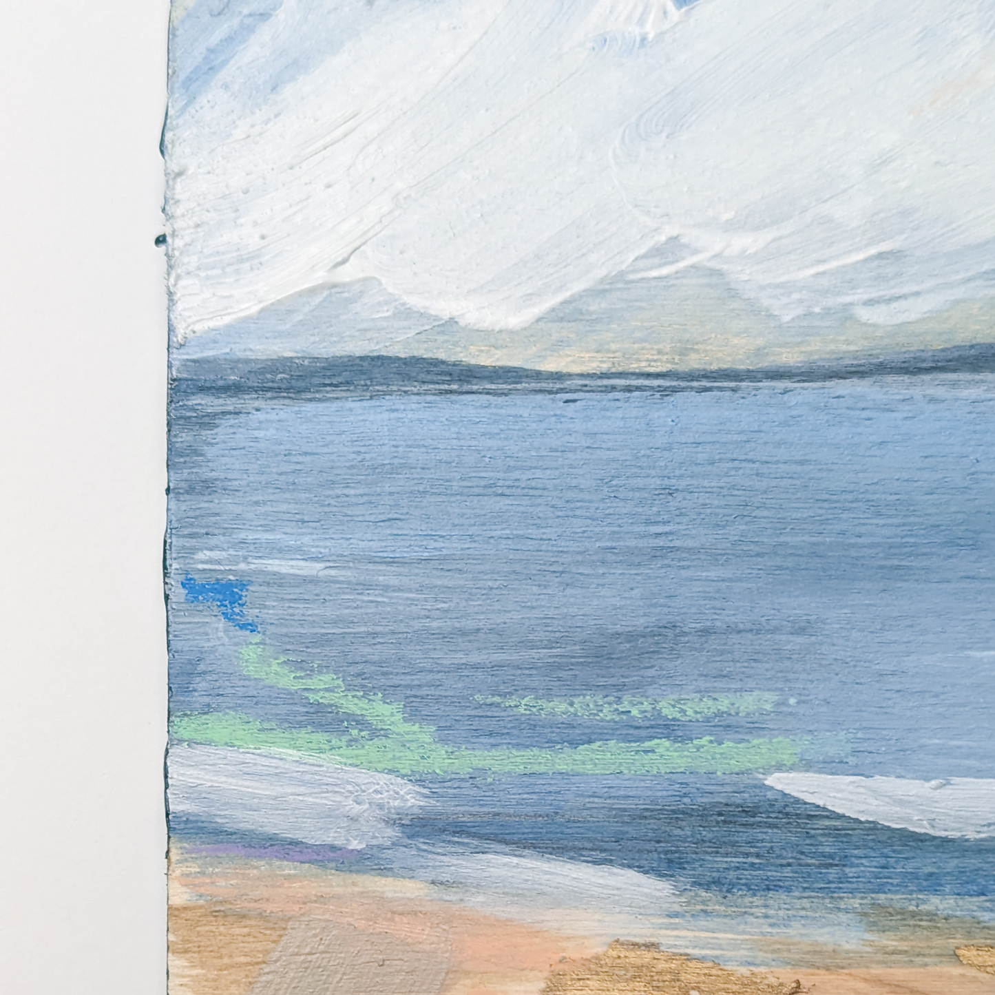 Across the Waves I, Original Painting on Board