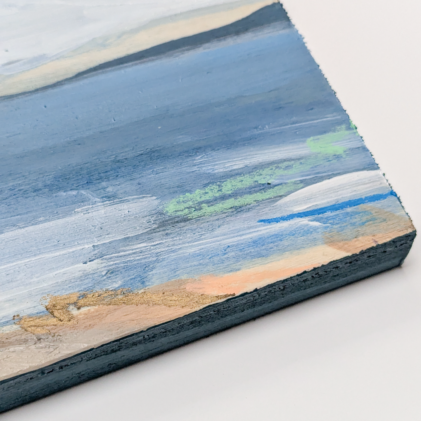 Across the Waves II, Original Painting on Board