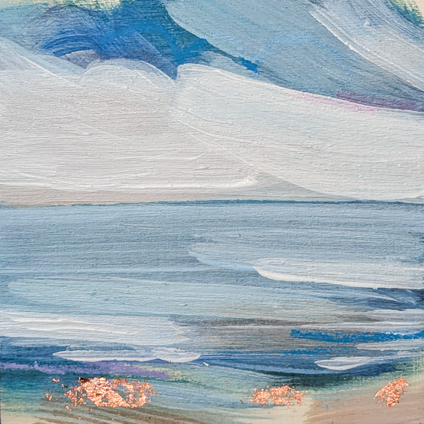 Jewels in the Sand II, Original Painting on Board