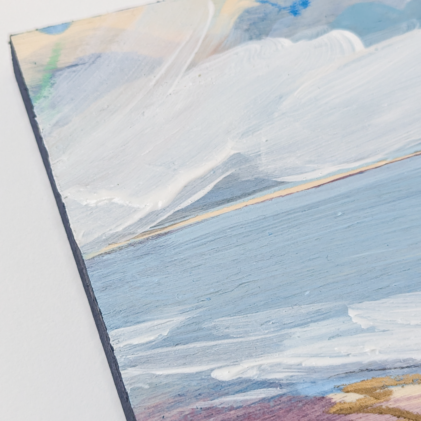Pastel Shores II, Original Painting on Board