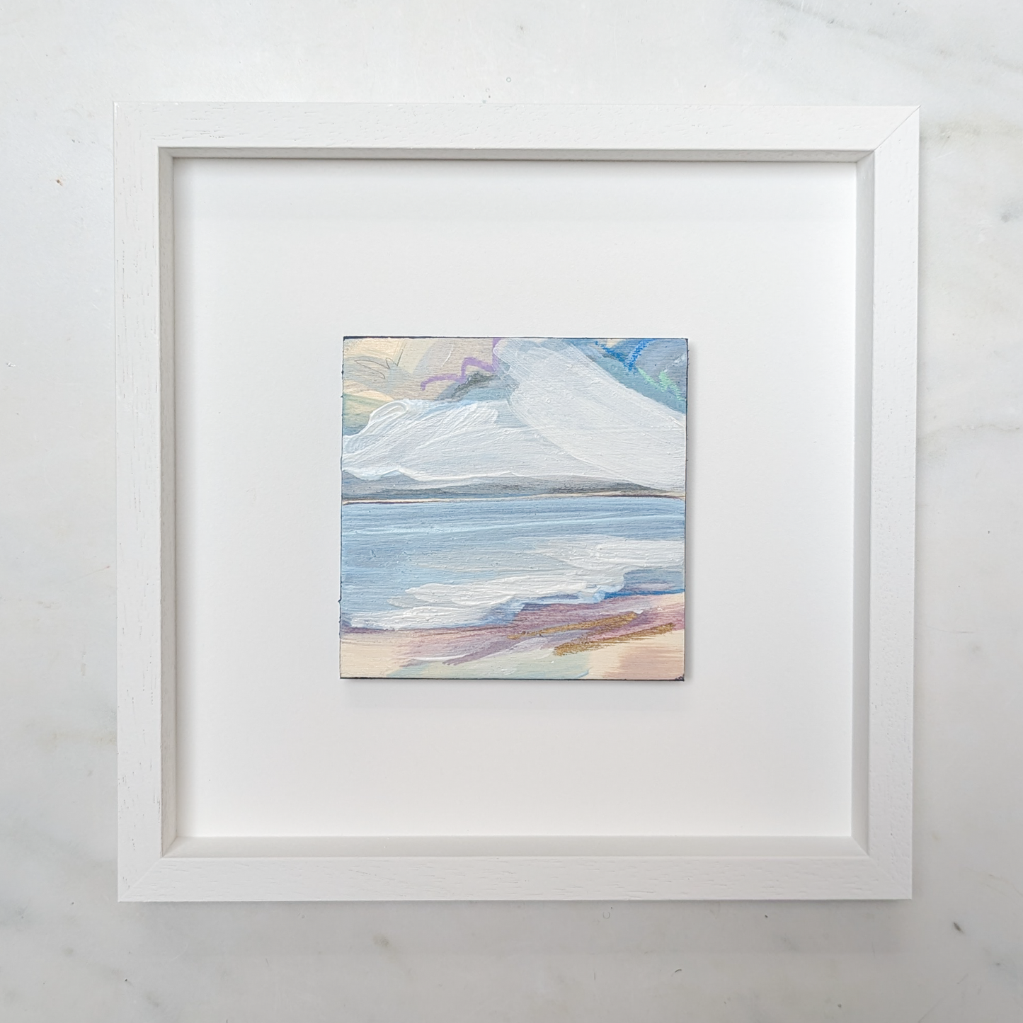 Pastel Shores IV, Original Painting on Board