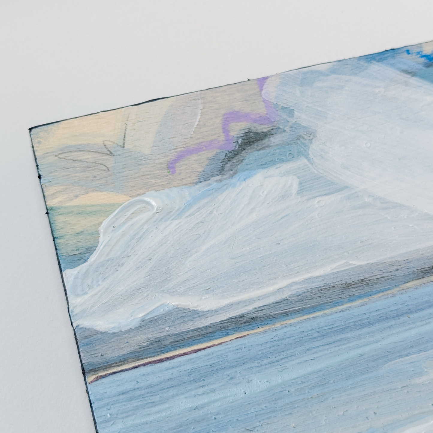 Pastel Shores IV, Original Painting on Board