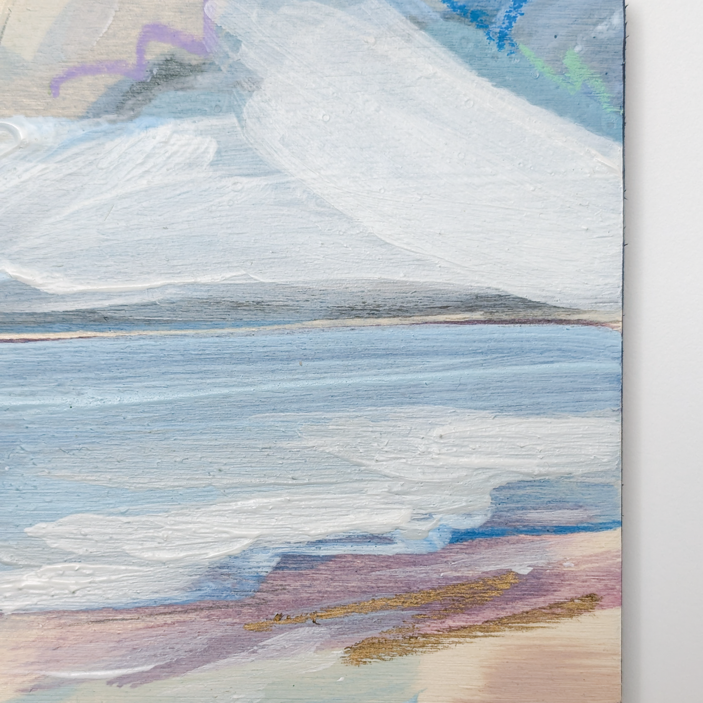 Pastel Shores IV, Original Painting on Board