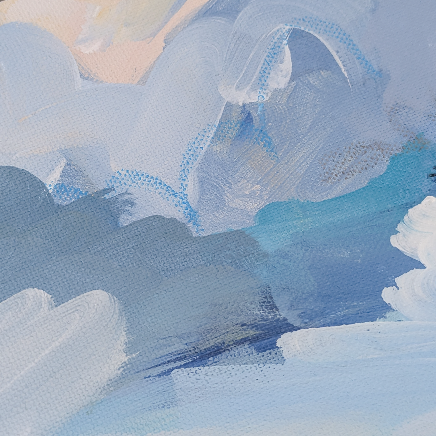 The Most Glorious Day I, Original Painting on Canvas