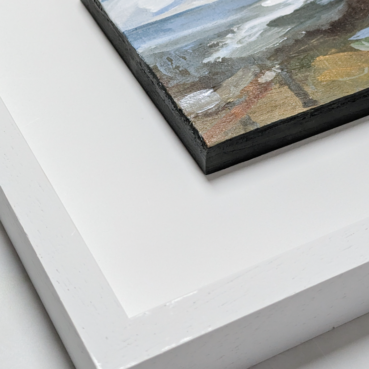 Autumn on the Shore II, Original Painting on Board