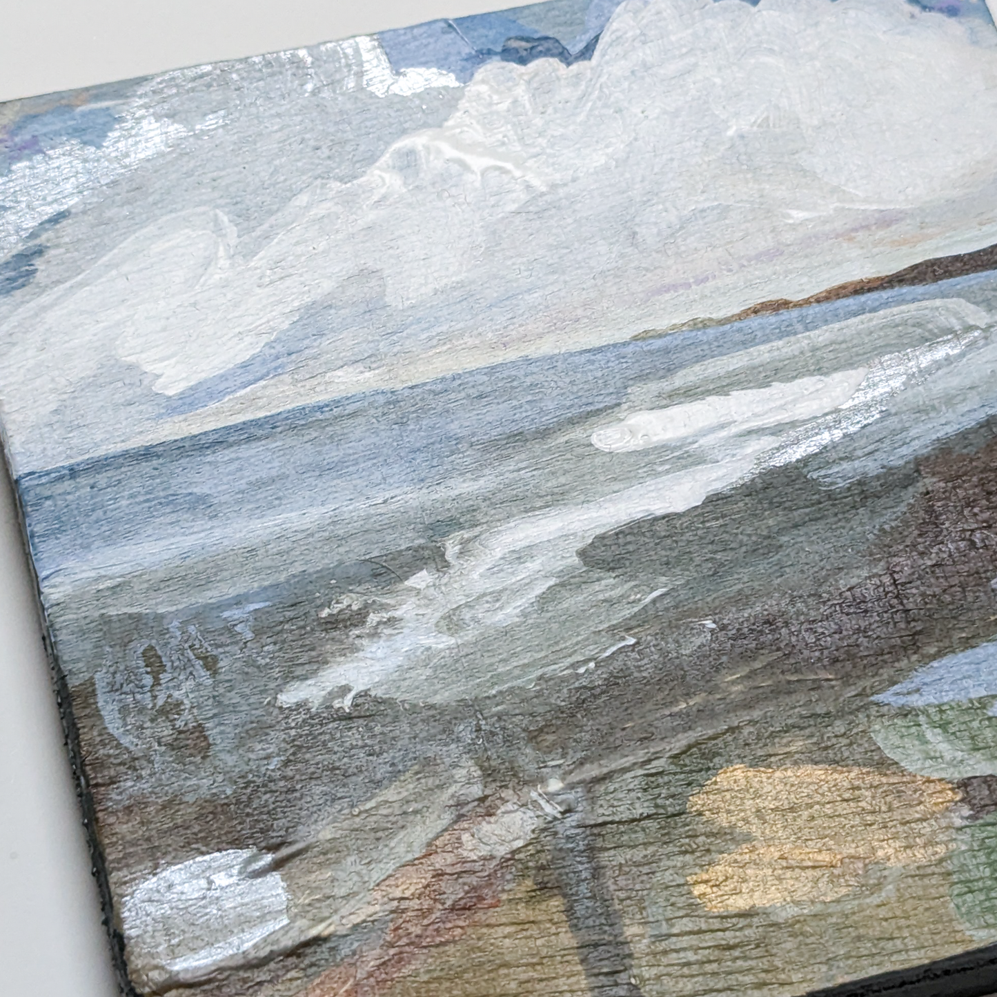 Autumn on the Shore II, Original Painting on Board