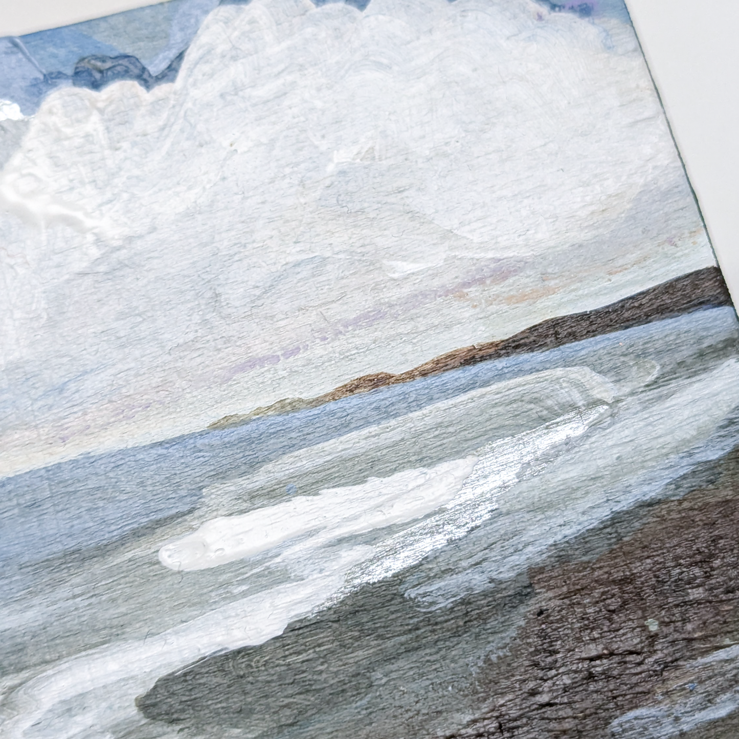 Autumn on the Shore II, Original Painting on Board