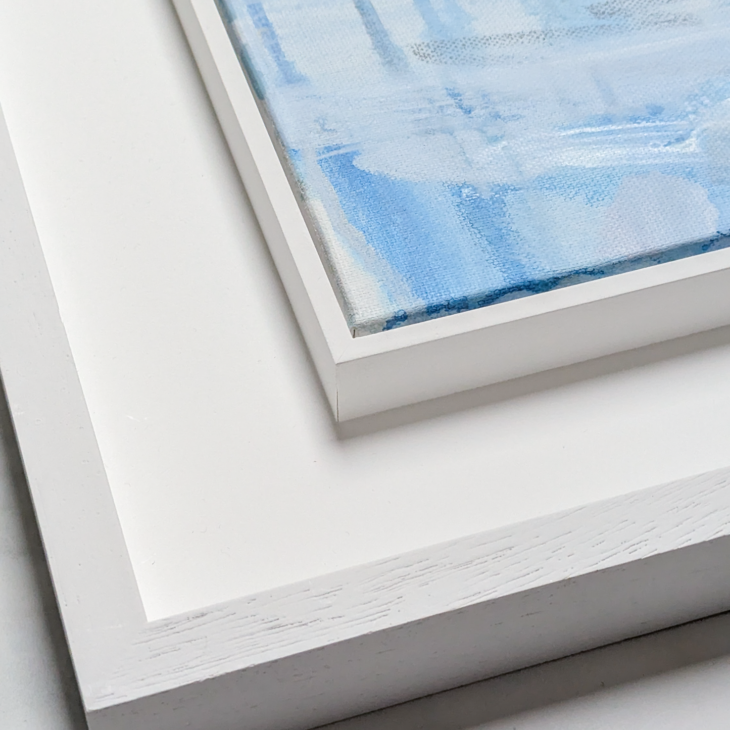 Winter on the Lake I, Original Painting on Canvas