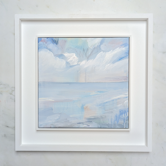 Winter on the Lake II, Original Painting on Canvas