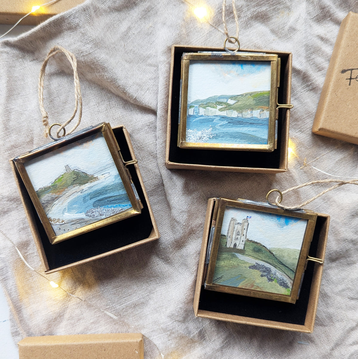 COMMISSION a Hand-Painted Christmas Tree Decoration