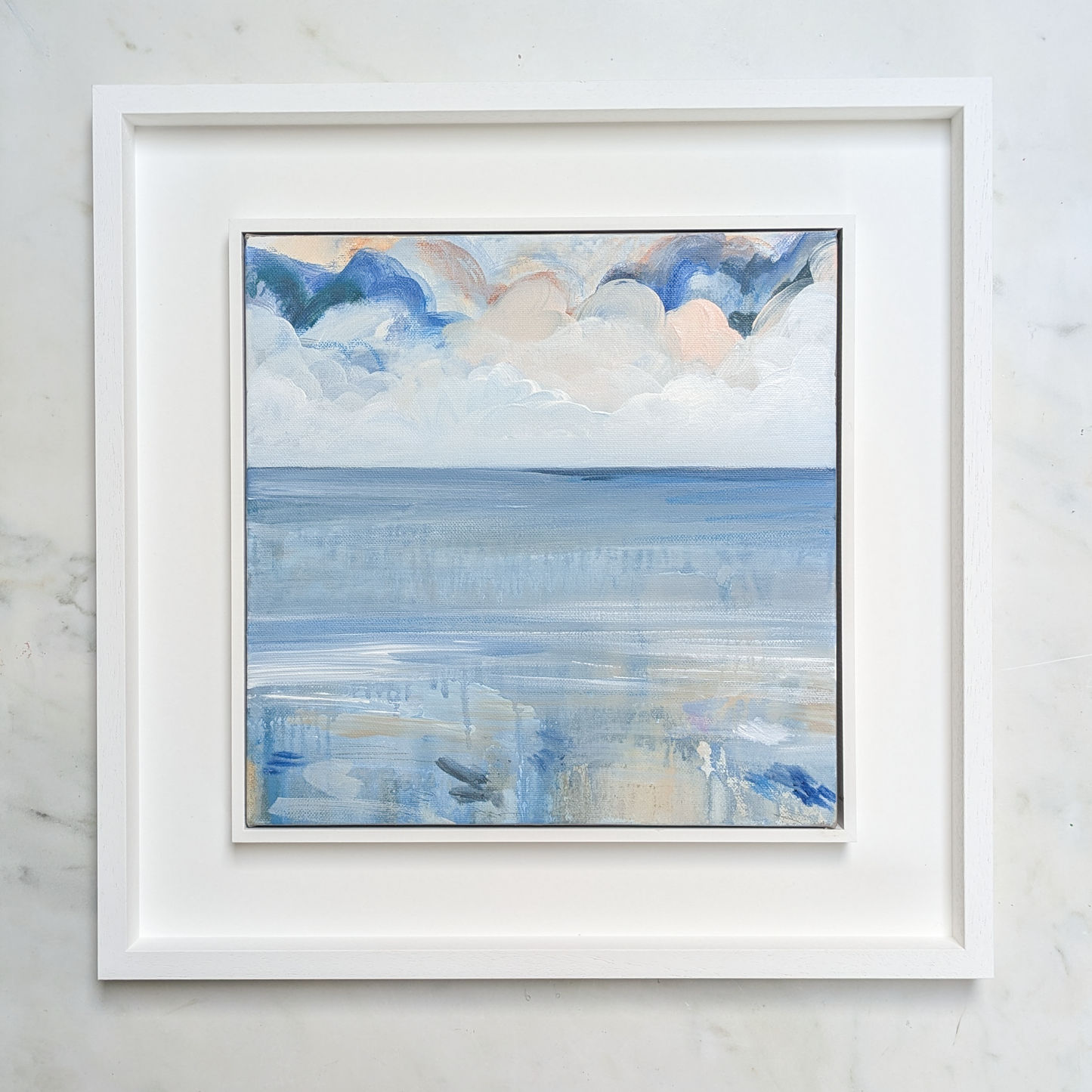 The Shore Has Turned to Glass I, Original Painting on Canvas