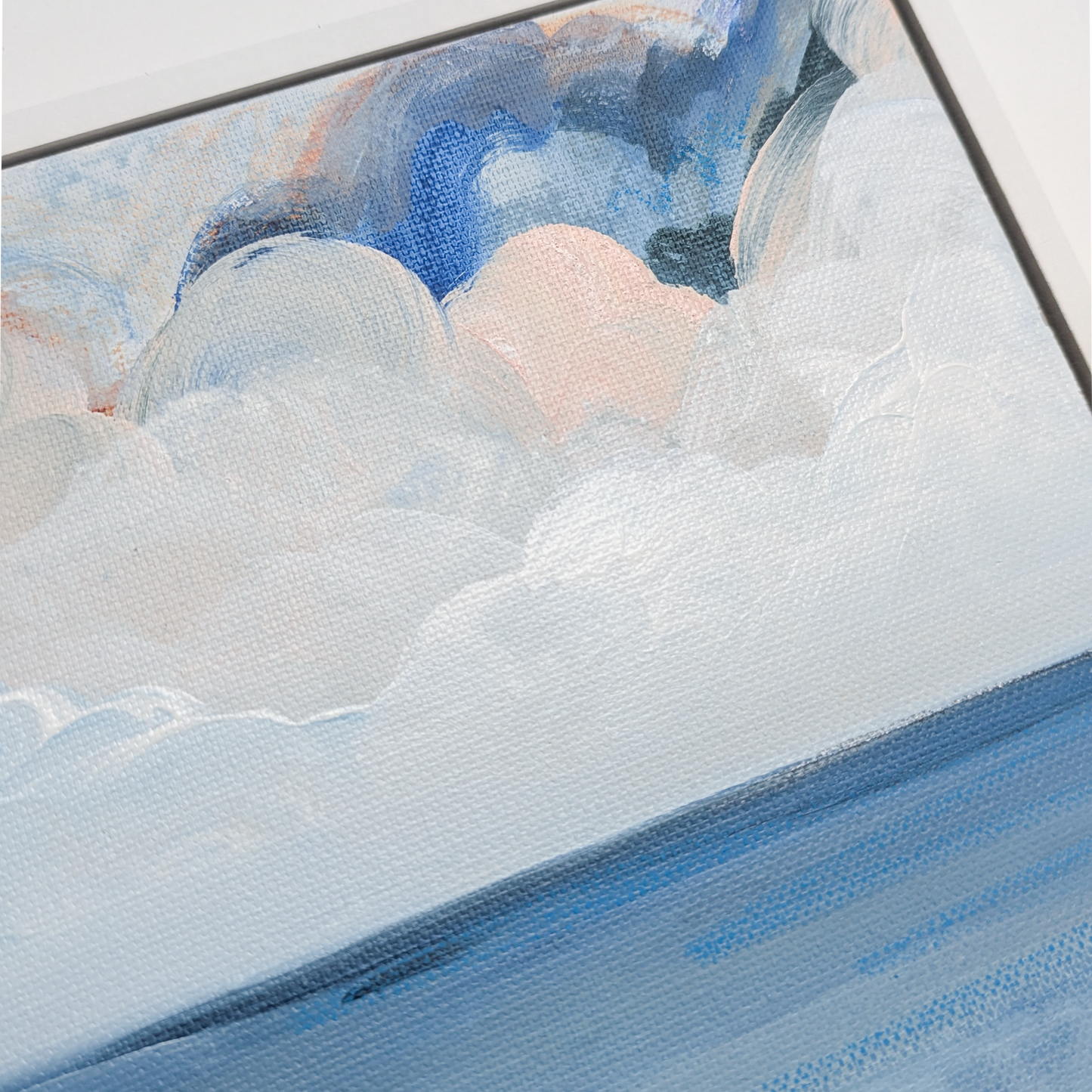 The Shore Has Turned to Glass I, Original Painting on Canvas