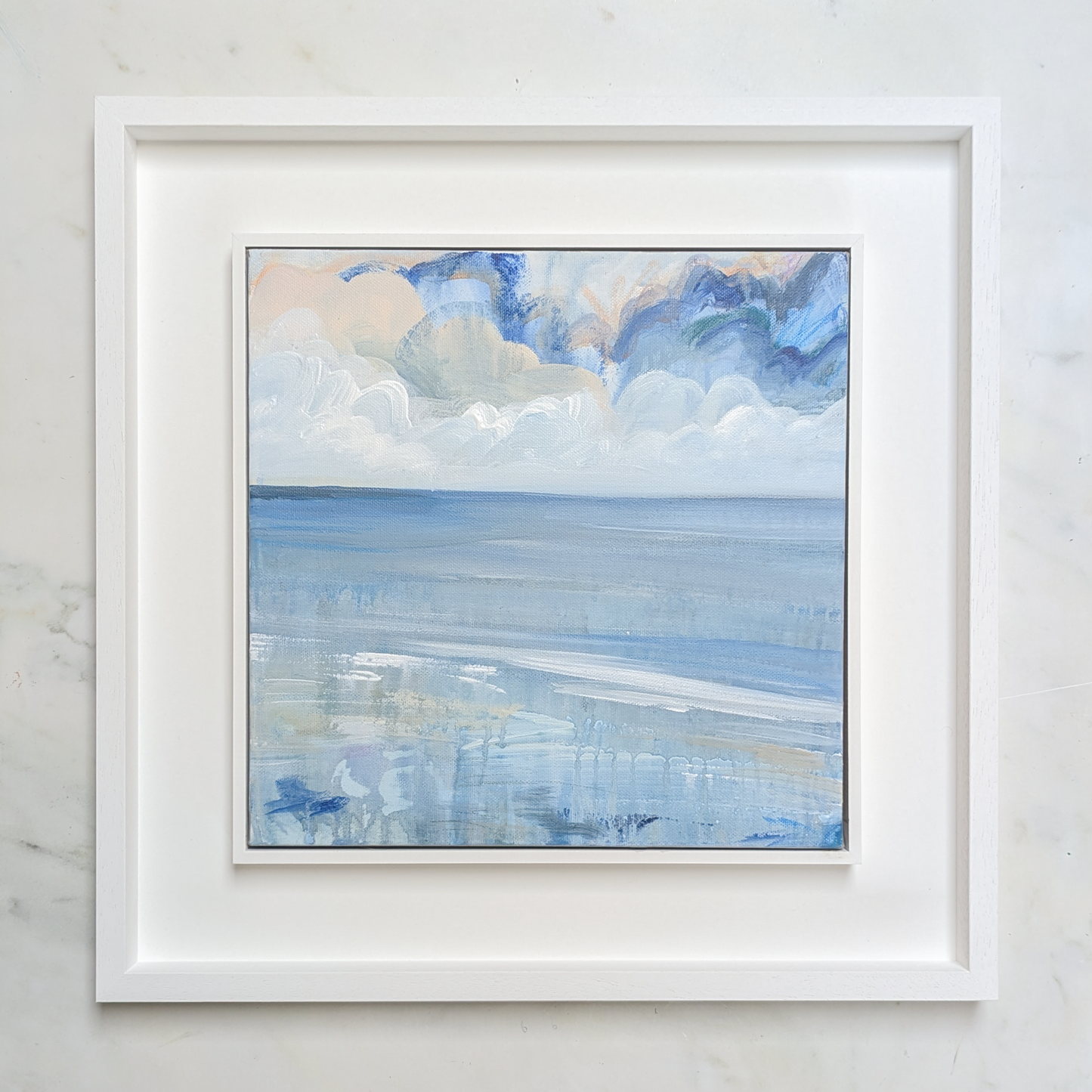 The Shore Has Turned to Glass II, Original Painting on Canvas
