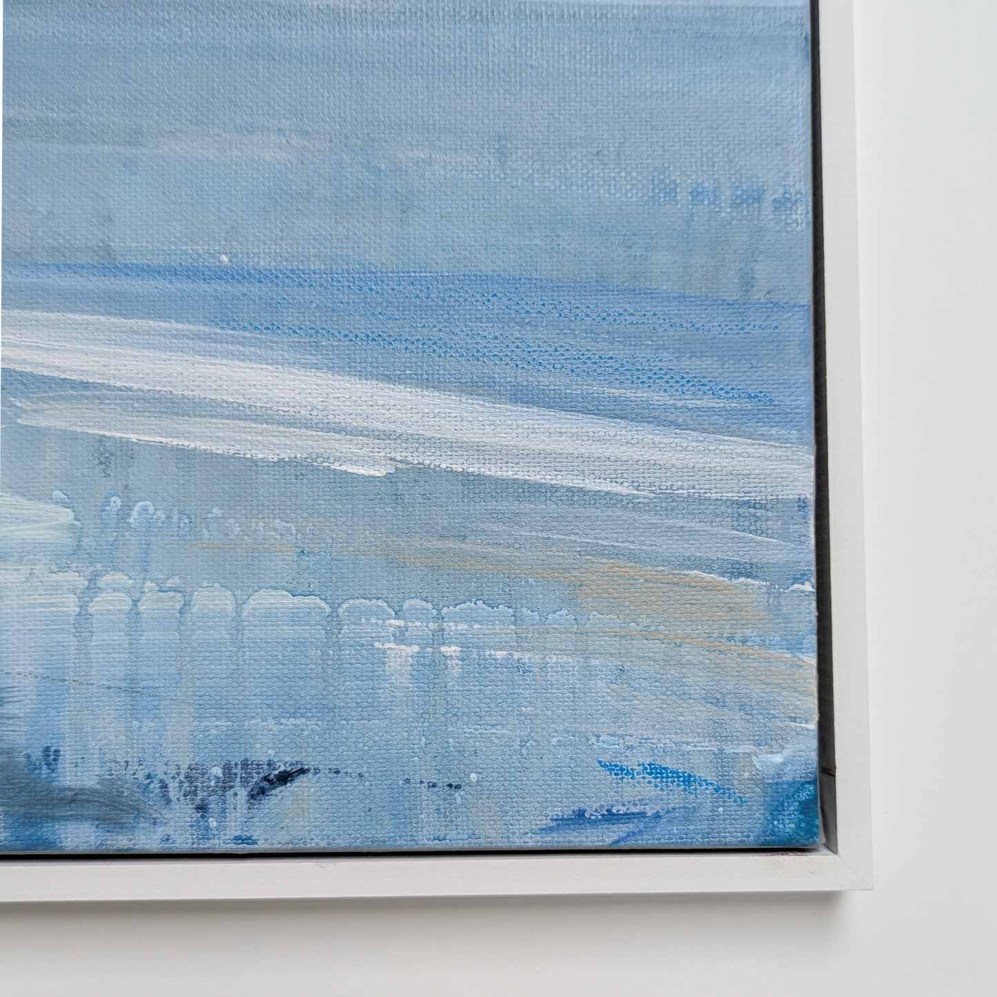 The Shore Has Turned to Glass II, Original Painting on Canvas