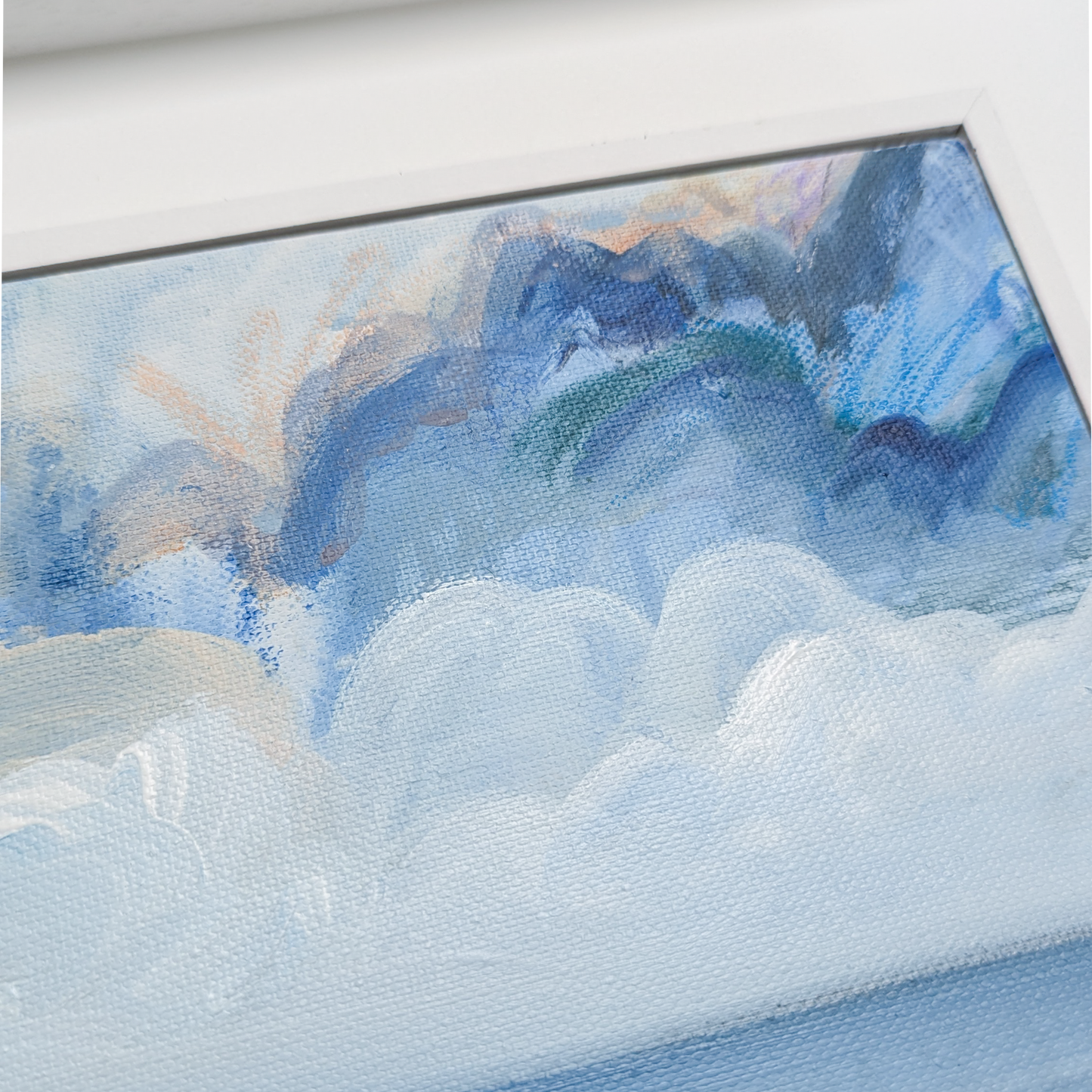 The Shore Has Turned to Glass II, Original Painting on Canvas